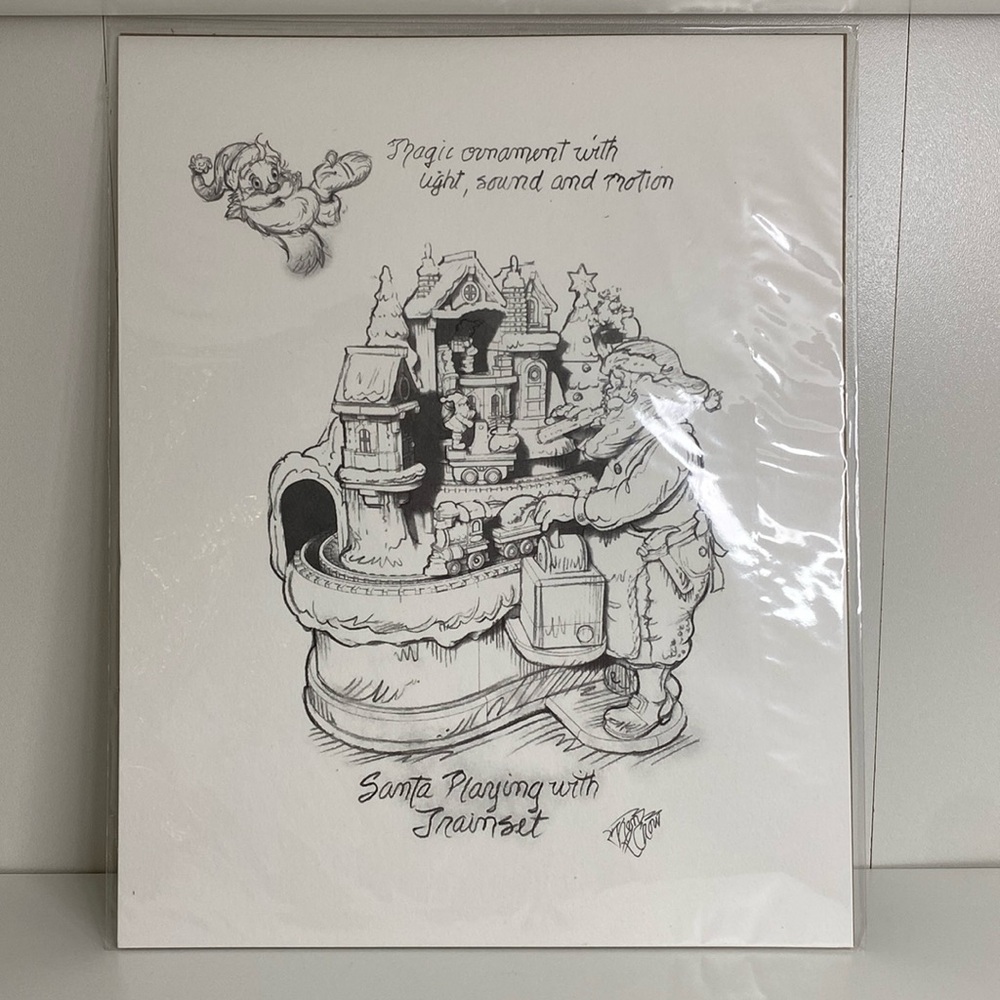 🎅Hallmark Keepsake Club Santa’s Magic Train Print NWT NEW NIB NIP 2018 Ken Crow